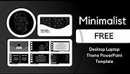 Desktop Minimalist | Laptop Theme PowerPoint Template [ FREE ] | Claire