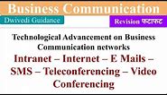 Intranet, Video Conferencing, Teleconferencing, Advancement on Business Communication networks, MBA