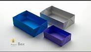 How to make a paper box | Origami Box | Rectangular Box | DIY