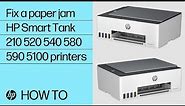 How to fix a paper jam | HP Smart Tank 210, 520, 540, 580-590, 5100 | HP Printers | HP Support