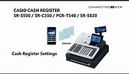 CASIO SR-S500 / SR-C550 POS Cash Register - Cash Register Settings (Thai)
