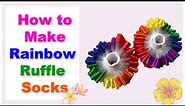 Rainbow Ribbon Socks Tutorial