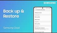 Back up and Restore Data on your Galaxy phone using Samsung Cloud | Samsung US