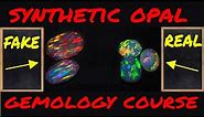 Gemology: how to distinguish a synthetic Opal. Gemology Course