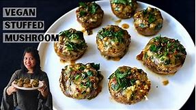 The ULTIMATE Vegan Stuffed Mushroom - Easy Recipe