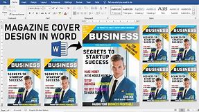 How to Create Magazine Cover Design in Ms word || Microsoft Word Tutorial