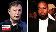 Elon Musk Confirms Kanye West’s Twitter Account Suspended After Posting Swastika | THR News