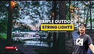 How to Install String Lights in the Trees