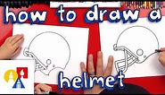 How To Draw A Football Helmet