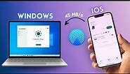 Airdrop files from iPhone to Windows 🔥 ..Transfer files from iphone to android /PC easily
