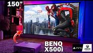 BEST Short Throw 4K Gaming Projector For Xbox / PS5 / PC! | BenQ X500i Review