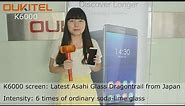 OUKITEL K6000 hammer challenge-Asahi Glass Dragontrail