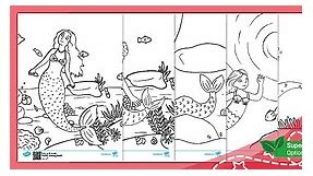 Mermaid Colouring Pages