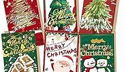 Christmas Cards with Kraft Envelopes - 24 Christmas Cards with 24 Kraft Envelopes 24 Festive Stickers-6 Holiday Designs