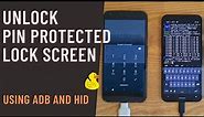 How to unlock PIN protected Android device using ADB and HID method | Brute force | Rubber Ducky