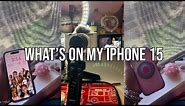 what’s on my iPhone 15 + accessories & camera comparison !