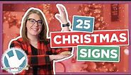 25 Christmas and Holiday Signs in ASL