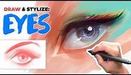 How to Draw and Stylize Eyes! - Tutorial