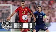 Croatia vs. Spain Highlights | UEFA Nations League Final