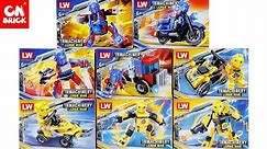 Unoffical Lego Transformers Set 8 in 2 Lw7060 Unoffical Lego