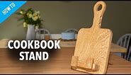 How to make a wooden cookbook stand