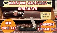 Unboxing Vintage Schrade Walden 15OT & Milestone Subscriber Giveaway: New Case XX Knife!
