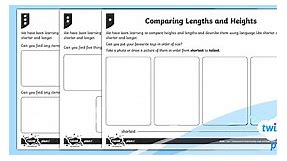 Compare Heights and Lengths: PlanIt Maths Y1 Measurements