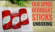 Old Spice Deodorant Sticks - Unboxing and First Impressions