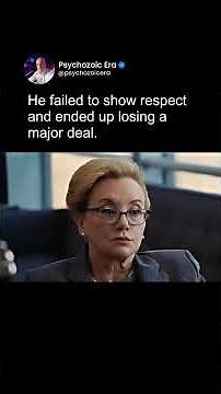 This is how a lack of respect can destroy a deal — instantly.At first, everything is calm.