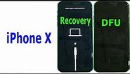 How to enter RECOVERY mode and DFU mode iPhone X
