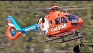 CALSTAR medical helicopter landing at Lake Tahoe airport