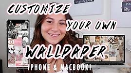 HOW TO MAKE A CUSTOM WALLPAPER/LOCK SCREEN COLLAGE! | Iphone and Mac Customization