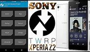 How to install |TWRP recovery| in |Xperia Z2|[6.0.1]+