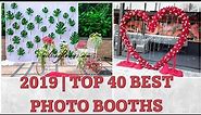 BEST Photo-Booths of 2019|Stage Decoration Ideas|Reception, Wedding, Engagement Flower Photobooths