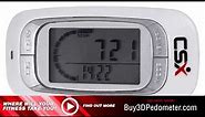 Best Pedometer for Walking, Accurate Step Counter Tracker, Calorie Counter, Miles / Km by CSX