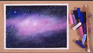 Galaxy Drawing Soft pastels on Faber-Castell