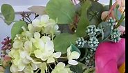 Pink and Green Floral Arrangement, Luxury Artificial Flower Arrangement, Spring Flower Centerpiece, Mother's day Flower