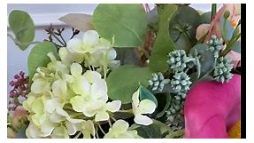 Pink and Green Floral Arrangement, Luxury Artificial Flower Arrangement, Spring Flower Centerpiece, Mother's day Flower