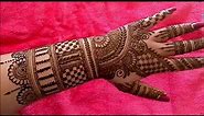 Beautiful Indian Bridal Heena Mehndi Design for Hand 2018