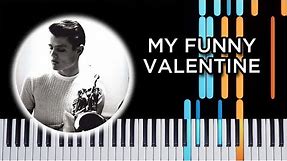 My Funny Valentine - Jazz piano solo tutorial