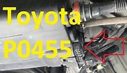 Causes and Fixes Toyota P0455 Code: Evaporative Emission Control System Leak Detected (gross leak)
