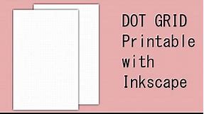 Making FREE dot grid pages with Inkscape