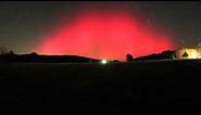 Bright Red Aurora Lights Up Night Sky In Arkansas