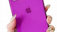 Cocomii Square Case Compatible with iPhone 8 Plus/7 Plus/6 Plus - Luxury, Slim, Glossy, Show Off The Original Beauty, Anti-Yellow, Easy to Hold, Anti-Scratch, Shockproof (Neon Purple)