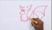 How to Draw a Fruit Bat