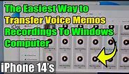 The Easiest Way to Transfer Voice Memos Recordings To Windows Computer on iPhone 14/14 Pro Max