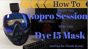 How to mount your GoPro to your Dye I5 mask. (Without the thumb screw)