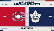NHL Highlights | Canadiens vs. Maple Leafs - April 8, 2023