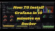 Install Docker, Grafana, Telegraf and Influxdb in 10 Minutes- For System Metrics Collection