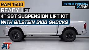 2009-2018 Ram 1500 ReadyLIFT 4"" SST Suspension Lift Kit w/ Bilstein 5100 Shocks Review & Install